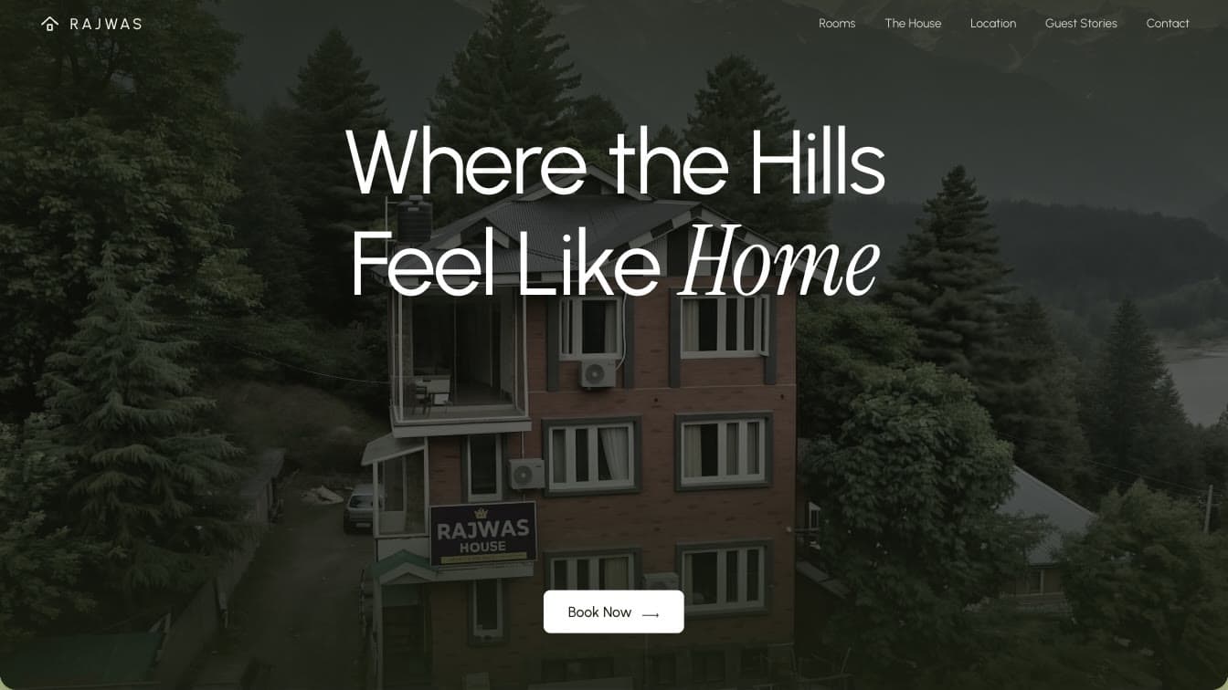 Rajwas House home page